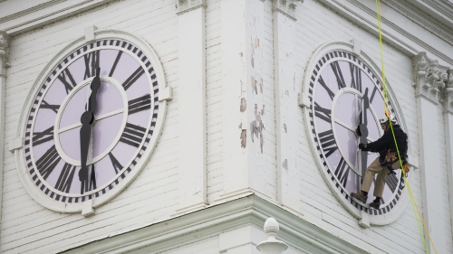 Baker Tower clock work