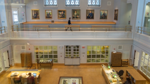 Rauner Library lobby