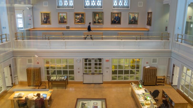 Rauner Library lobby