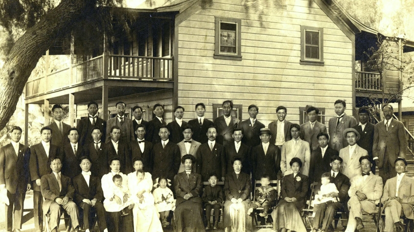 The Korean National Association of North America 1911 meeting in Riverside, California (Courtesy of Korean National Association Memorial Foundation)